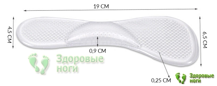 Купить самоклеющиеся силиконовые полустельки в интернет-магазине с доставкой по России