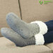 Плюшевые тапочки-носки с противоскользящими подошвами «Тепло и Комфорт»