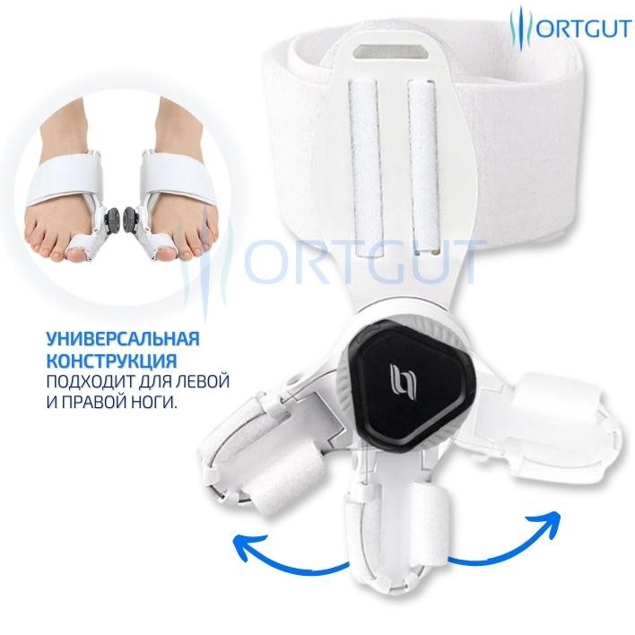 Вальгусная шарнирная шина с регулировкой угла отклонения ORTGUT ROTATE ...