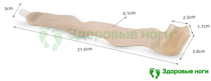 Силиконовая подушечка с фиксацией на липучке Силиконовая подушечка с фиксацией на липучке