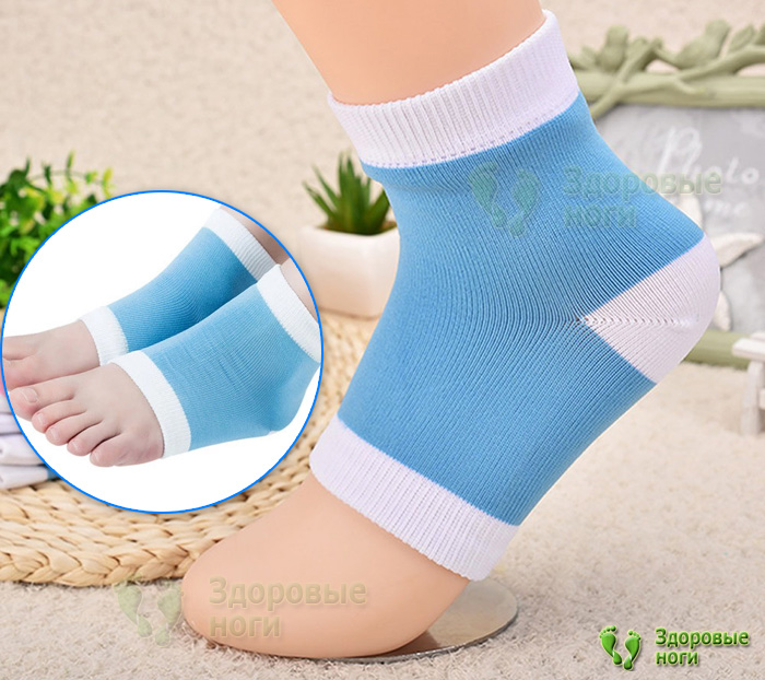 Носок на пятку от мозолей и натоптышей эффективен, благодаря гелевой пропитке Носок на пятку от мозолей и натоптышей эффективен, благодаря гелевой пропитке