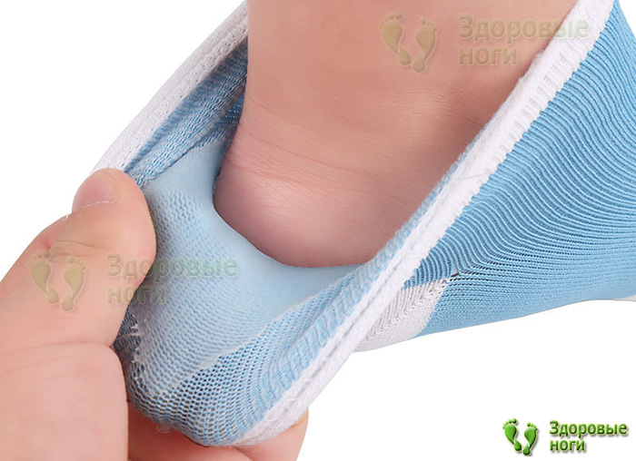 Полуносочки с гелевой пяткой помогут защитить и увлажнить пяточную область Полуносочки с гелевой пяткой помогут защитить и увлажнить пяточную область